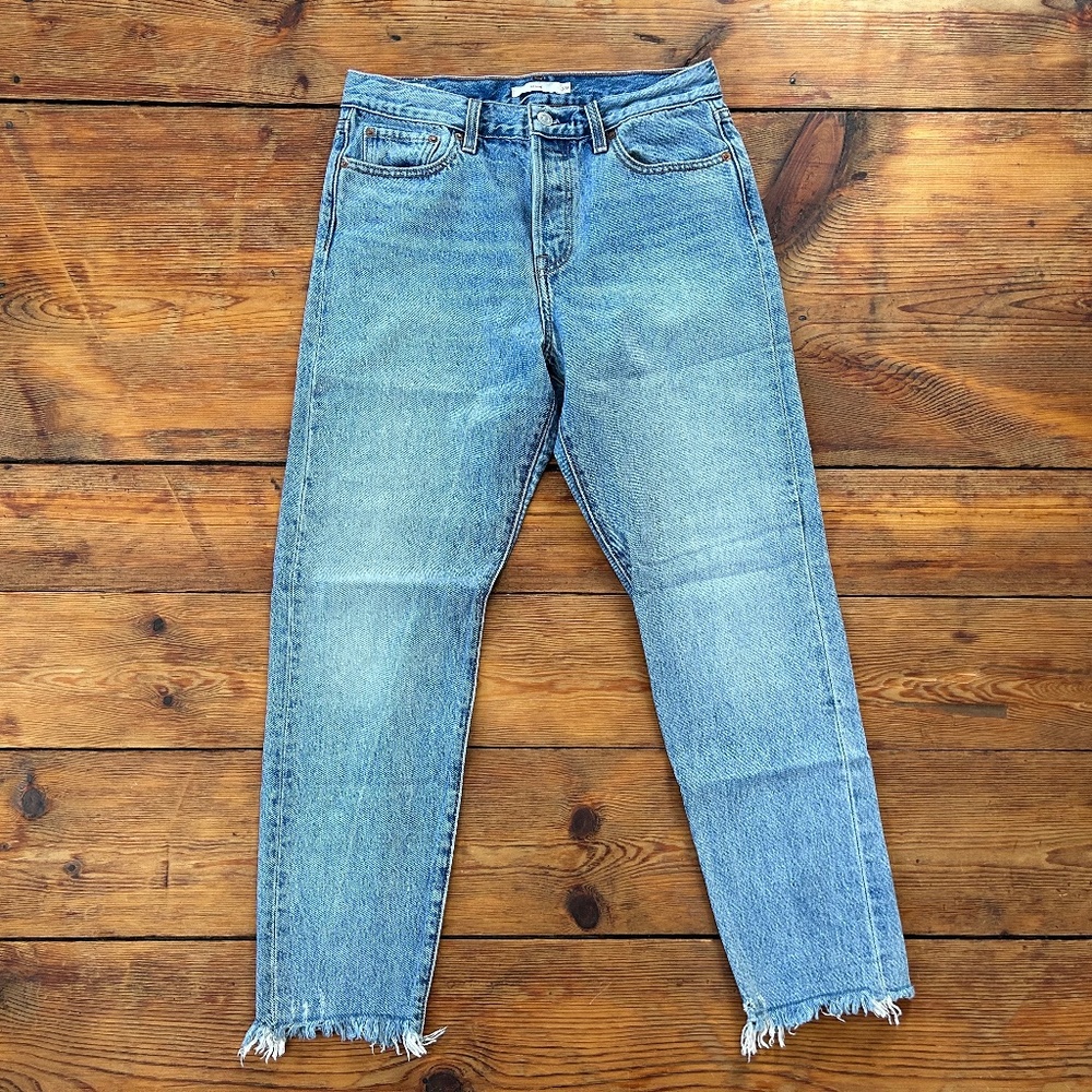 Levi's medium-light wash "wedgie" jeans